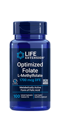 Thumbnail for Optimized Folate L-Methylfolate 100 Tablets Life Extension - Conners Clinic