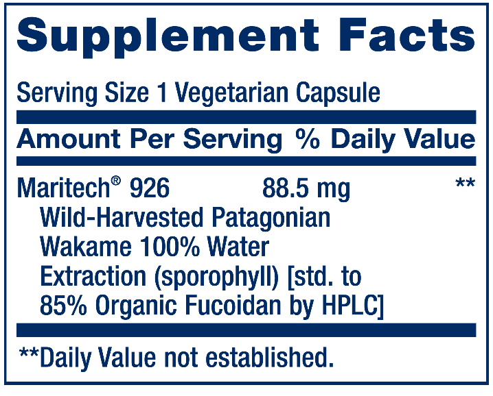 Optimized Fucoidan 926  - 60 vegcaps Life Extension Supplement - Conners Clinic