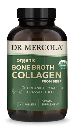 Organic Collagen from Grass Fed Beef Bone Broth - 270 Tablets Dr. Mercola Supplement - Conners Clinic