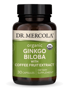 Organic Ginkgo Biloba - 30 Capsules Dr. Mercola Supplement - Conners Clinic