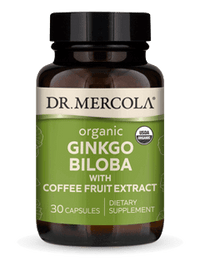 Thumbnail for Organic Ginkgo Biloba - 30 Capsules Dr. Mercola Supplement - Conners Clinic