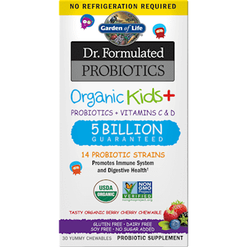 Organic Kids Probiotics Berry SS 30chew * Garden of Life Supplement - Conners Clinic