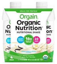 Thumbnail for Organic Nutrition Shake Sweet Vanilla Bean 4 Pack Orgain Supplement - Conners Clinic