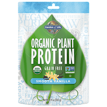 Organic Plant Protein Vanilla 10 servings Garden of Life Supplement - Conners Clinic
