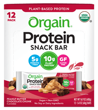 Thumbnail for Organic Protein Snack Bar Peanut Butter Chocolate Chunk 12 Bars Orgain Supplement - Conners Clinic
