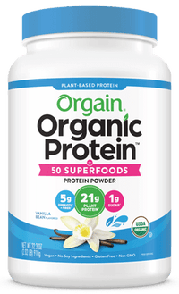 Thumbnail for Organic Protein + Superfoods Protein Powder Plant Based Vanilla Bean 18 Servings Orgain Supplement - Conners Clinic