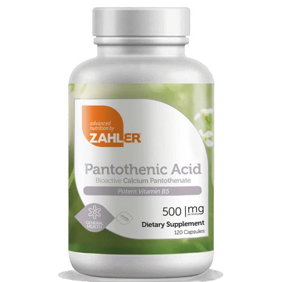 Pantothenic Acid 120 Capsules Zahler Supplement - Conners Clinic