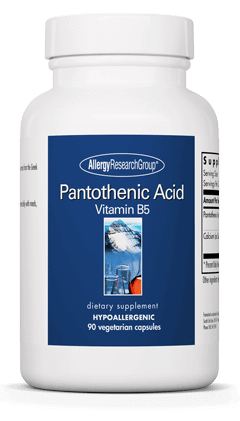 Pantothenic Acid 90 Capsules Allergy Research Group - Conners Clinic