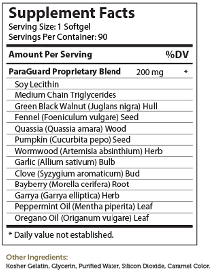 ParaGuard 90 Softgels Zahler Supplement - Conners Clinic