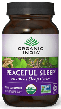 Thumbnail for Peaceful Sleep 90 Capsules Organic India Supplement - Conners Clinic