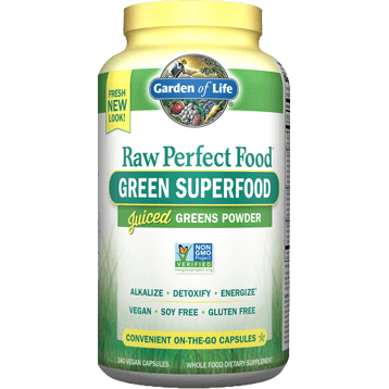 Perfect Food RAW 240 vcaps * Garden of Life Supplement - Conners Clinic