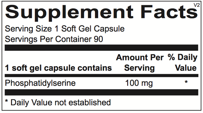 Phosphatidylserine - 90 Capsules Ortho-Molecular Supplement - Conners Clinic