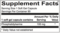 Thumbnail for Phosphatidylserine - 90 Capsules Ortho-Molecular Supplement - Conners Clinic