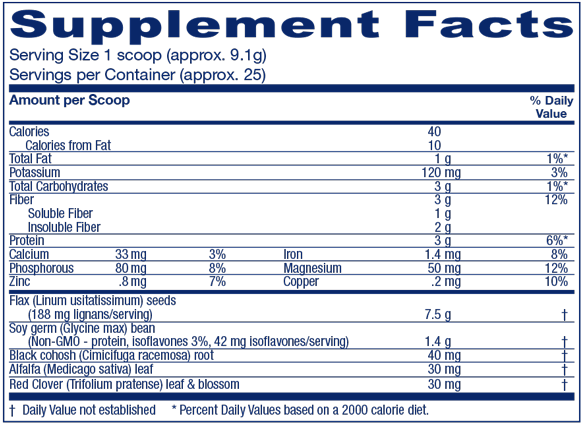 PhytoEstrogen Herbal 25 Servings Vitanica Supplement - Conners Clinic