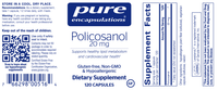 Thumbnail for Policosanol 20 mg 120 vegcaps * Pure Encapsulations Supplement - Conners Clinic