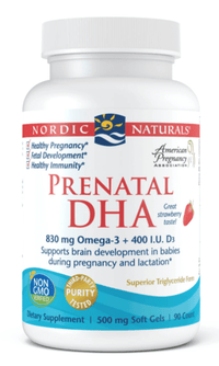 Thumbnail for Prenatal DHA - 90 Count Strawberry Softgels Nordic Naturals Supplement - Conners Clinic