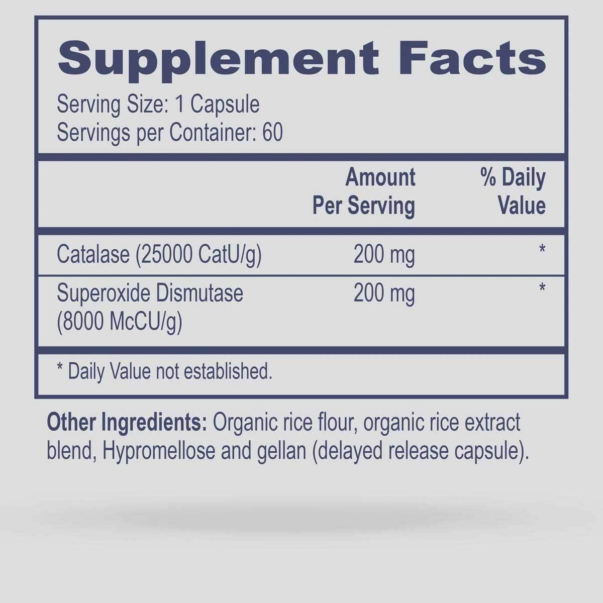 Pro SOD/Catalase - 60 Caps Prof Health Products Supplement - Conners Clinic