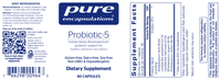 Thumbnail for Probiotic-5 (dairy-free) 60 caps * Pure Encapsulations Supplement - Conners Clinic