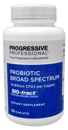 Probiotic Broad Spectrum 30 Caplets Progressive Professional Supplement - Conners Clinic