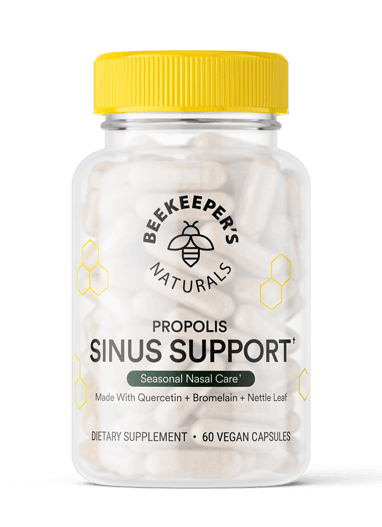 Propolis Sinus Support 60 Capsules BeeKeeper's Naturals Supplement - Conners Clinic
