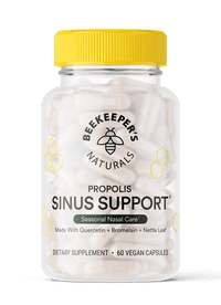 Thumbnail for Propolis Sinus Support 60 Capsules BeeKeeper's Naturals Supplement - Conners Clinic