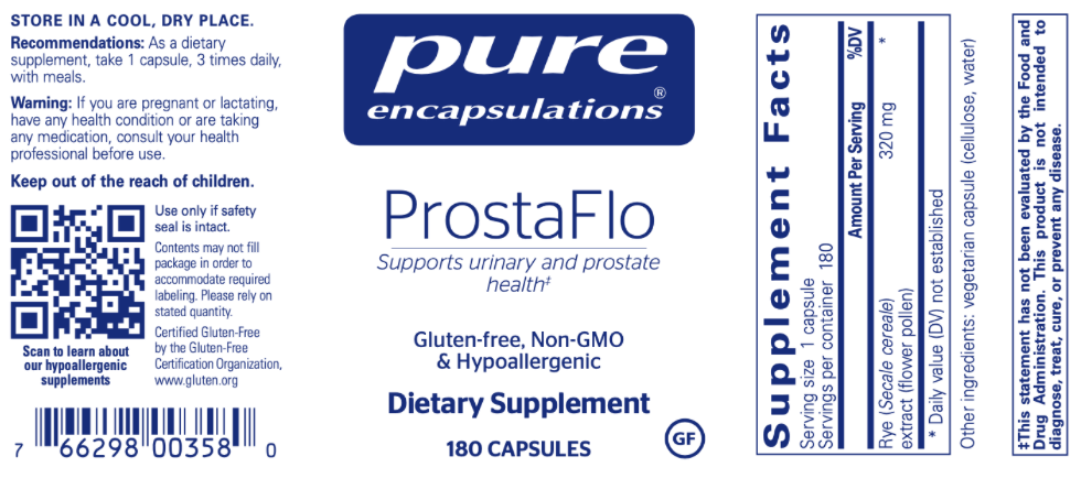 ProstaFlo 320 mg 180 vcaps * Pure Encapsulations Supplement - Conners Clinic