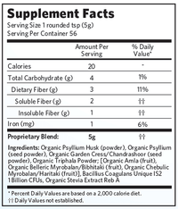 Thumbnail for Psyllium Pre & Probiotic Fiber 56 Servings Organic India Supplement - Conners Clinic