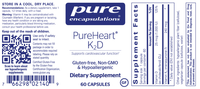 Thumbnail for PureHeart K2D 60 caps * Pure Encapsulations Supplement - Conners Clinic
