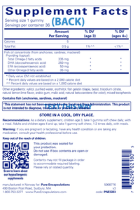 Thumbnail for PureNutrients EPA/DHA 36 Gummies * Pure Encapsulations Supplement - Conners Clinic