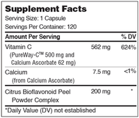 Thumbnail for PureWay-C 120 Capsules Zahler Supplement - Conners Clinic