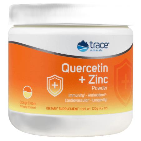 Quercetin + Zinc Powder Orange Cream 30 Servings Trace Minerals Supplement - Conners Clinic