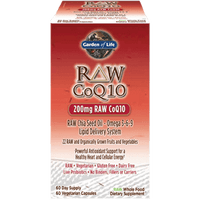 Thumbnail for RAW CoQ10 200 mg 60 vegcaps * Garden of Life Supplement - Conners Clinic