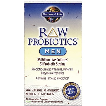 RAW Probiotics Men 90 vcaps * Garden of Life Supplement - Conners Clinic