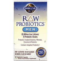 Thumbnail for RAW Probiotics Men 90 vcaps * Garden of Life Supplement - Conners Clinic