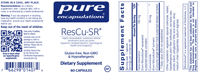 Thumbnail for ResCu-SR 60 vegcaps * Pure Encapsulations Supplement - Conners Clinic