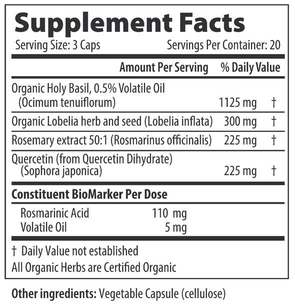 Respiratory EZ 60 Capsules Restorative Formulations Supplement - Conners Clinic