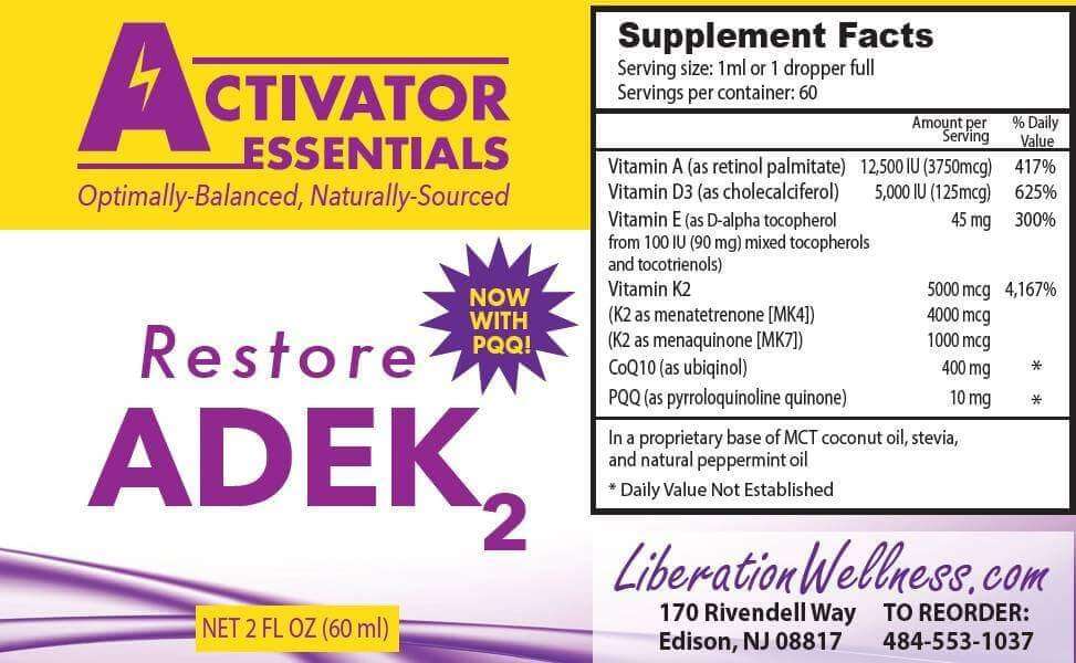 Restore ADEK2 Conners Clinic Supplement - Conners Clinic