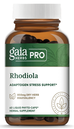 Rhodiola 60 Capsules Gaia Herbs Supplement - Conners Clinic