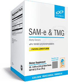 SAM-e & TMG Lemon 30 Servings Xymogen Supplement - Conners Clinic