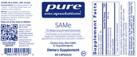 Thumbnail for SAMe (S-Adenosylmethionine) 60 caps * Pure Encapsulations Supplement - Conners Clinic