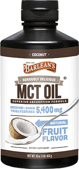 Seriously Delicious MCT Oil Coconut 16 oz Barlean’s Supplement - Conners Clinic