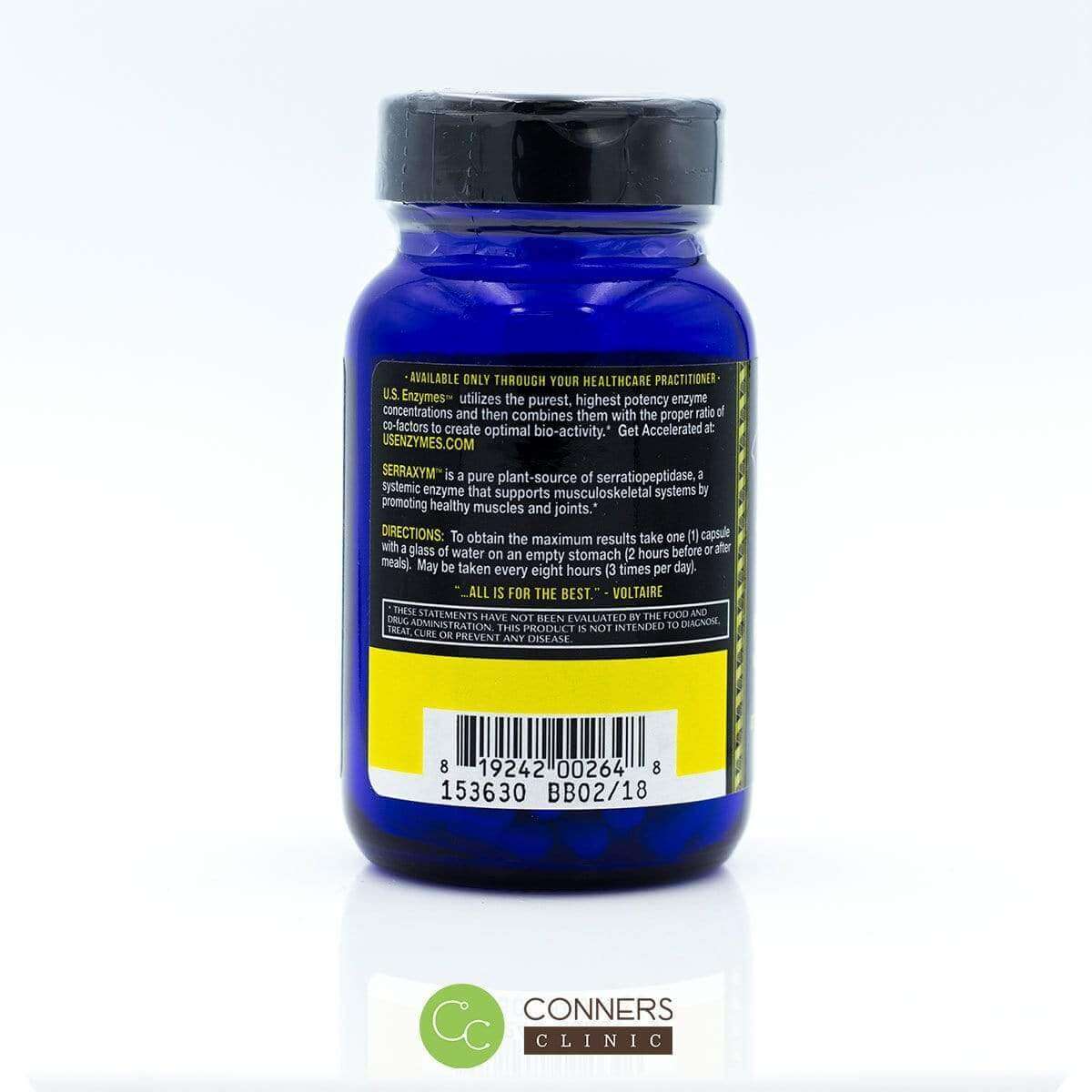 Serraxym Enzymes - 93 caps U.S. Enzymes Supplement - Conners Clinic