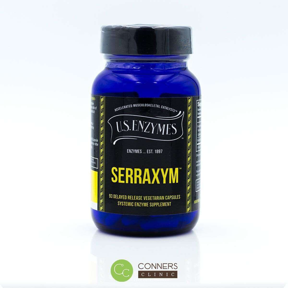 Serraxym Enzymes - 93 caps U.S. Enzymes Supplement - Conners Clinic
