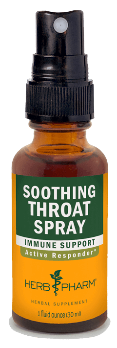 SOOTHING THROAT SPRAY 1 fl oz Herb Pharm Supplement - Conners Clinic