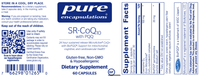 Thumbnail for SR-CoQ10 with PQQ 60 vegcaps * Pure Encapsulations Supplement - Conners Clinic