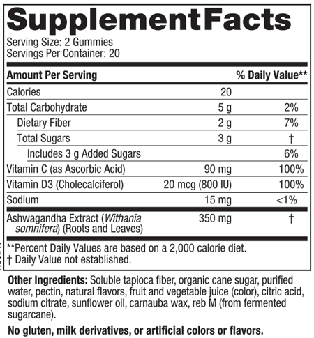 Stress Relief Gummies 40 Gummies Nordic Naturals Supplement - Conners Clinic