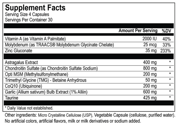Sulfation Assist - 120 Caps Functional Genomic Nutrition Supplement - Conners Clinic