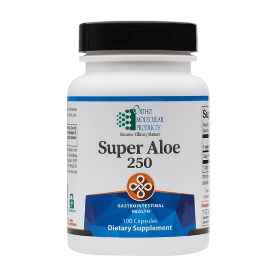 Super Aloe 250 - 100 capsules Ortho-Molecular Supplement - Conners Clinic