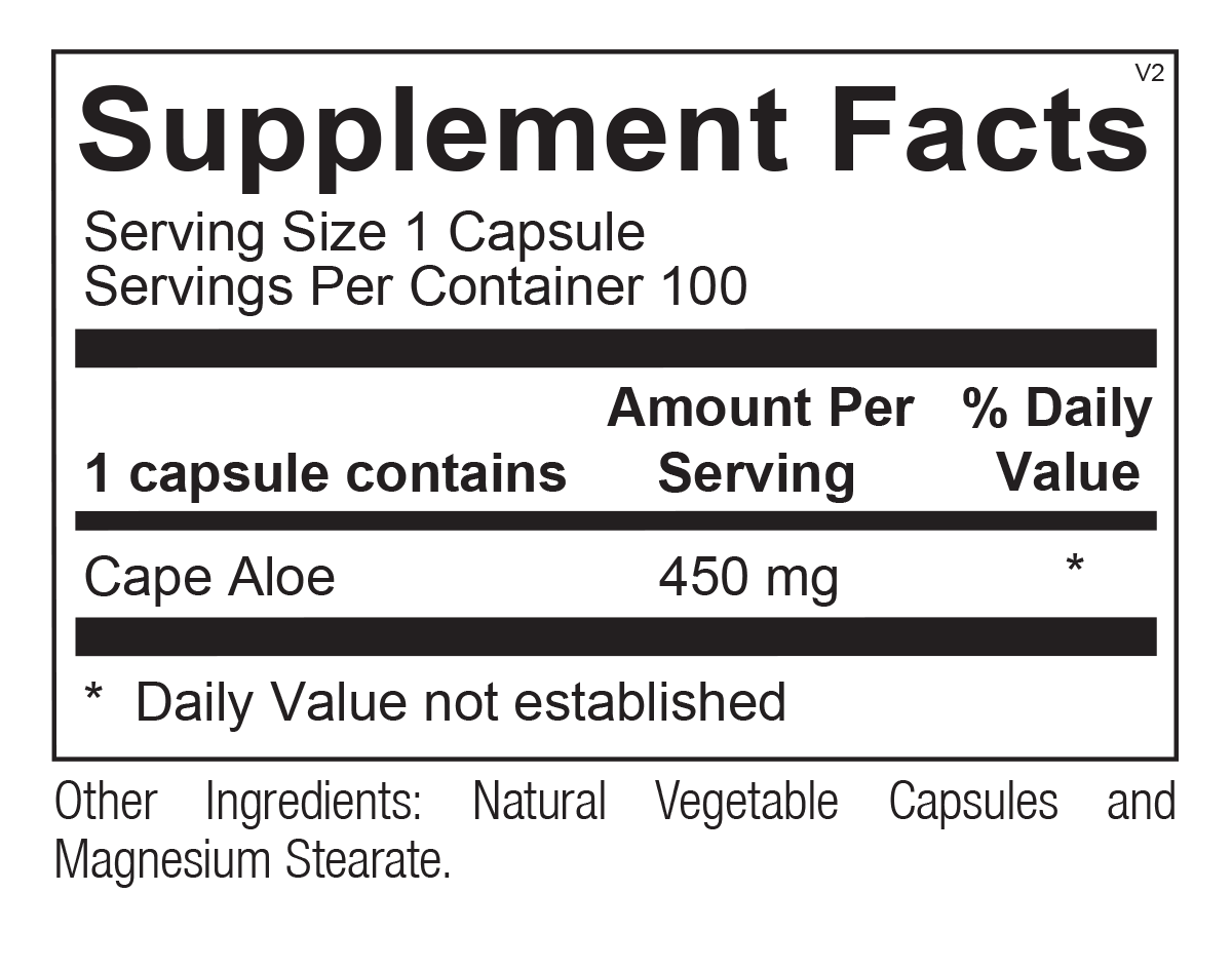 Super Aloe 450 - 100 capsules Ortho-Molecular Supplement - Conners Clinic