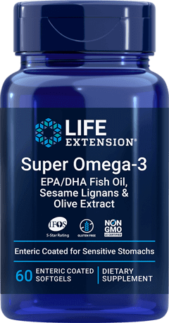 Super Omega-3 EPA/DHA Fish Oil 60 Softgels Life Extension - Conners Clinic
